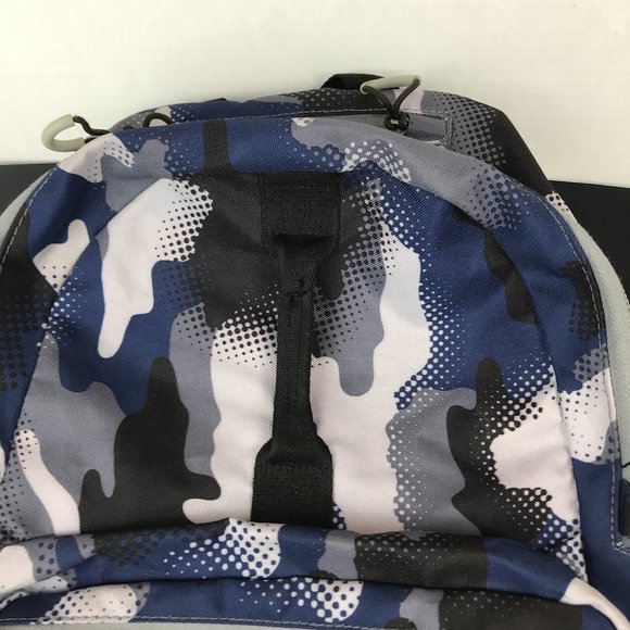 Embark Blue and Black Camo Nylon backpack - Picture 3 of 8